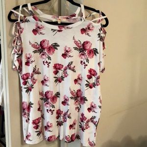 Rose pattern top